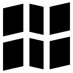 Map Grid Icon from Sharp Solid Set