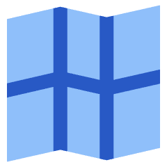 Map Grid Icon from Sharp Flat Set