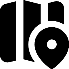 Map Location Icon from Core Solid Set