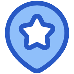 Map Location Star Pin Icon from Plump Duo Set