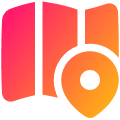 Map Location Icon from Plump Gradient Set