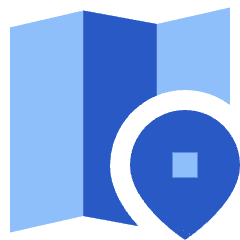 Map Location Icon from Sharp Flat Set