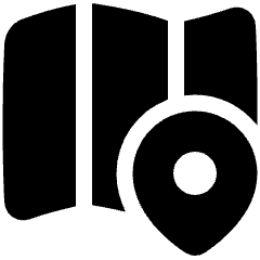 Map Location Icon from Plump Solid Set