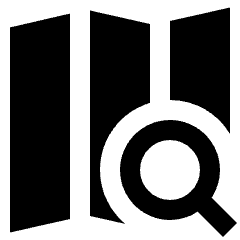 Map Search Icon from Sharp Solid Set