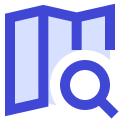 Map Search Icon from Sharp Duo Set