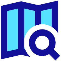 Map Search Icon from Sharp Pop Set