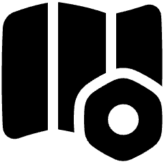 Map Setting Bolt Nut Icon from Plump Solid Set