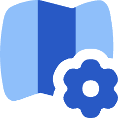 Map Setting Gear Icon from Flex Flat Set