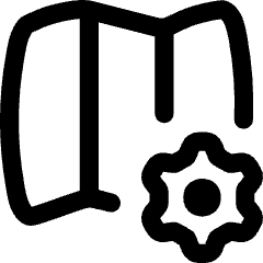 Map Setting Gear Icon from Flex Line Set