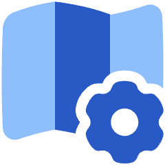 Map Setting Gear Icon from Plump Flat Set