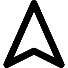 Navigation Arrow 2 Icon from Micro Line Set