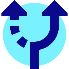 Navigation Arrow Alt Route Icon from Sharp Pop Set