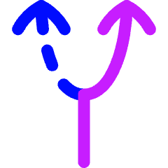 Navigation Arrow Alt Route Icon from Flex Neon Set