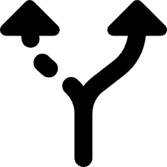 Navigation Arrow Alt Route Icon from Core Solid Set