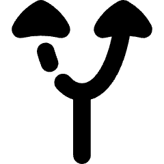 Navigation Arrow Alt Route Icon from Flex Solid Set