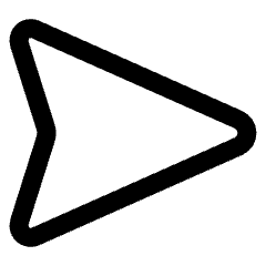 Navigation Arrow East Icon from Core Line Set