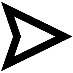 Navigation Arrow East Icon from Sharp Remix Set