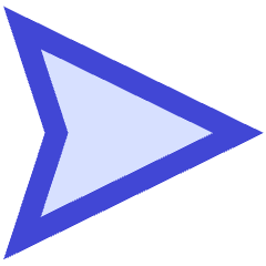 Navigation Arrow East Icon from Sharp Duo Set