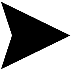 Navigation Arrow East Icon from Sharp Solid Set