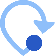 Navigation Arrow Mode Of Travel Icon from Sharp Flat Set
