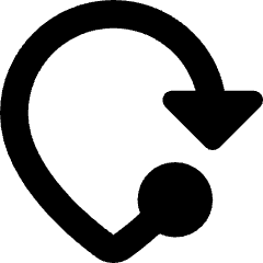 Navigation Arrow Mode Of Travel Icon from Core Solid Set