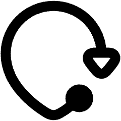 Navigation Arrow Mode Of Travel Icon from Plump Remix Set