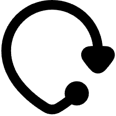 Navigation Arrow Mode Of Travel Icon from Plump Solid Set