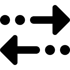 Navigation Arrow Multiple Stop Icon from Core Solid Set