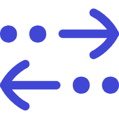 Navigation Arrow Multiple Stop Icon from Flex Duo Set
