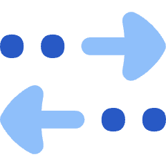 Navigation Arrow Multiple Stop Icon from Flex Flat Set
