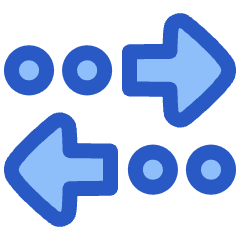 Navigation Arrow Multiple Stop Icon from Plump Duo Set