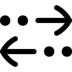 Navigation Arrow Multiple Stop Icon from Flex Line Set