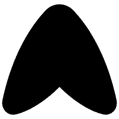 Navigation Arrow North Icon from Flex Solid Set
