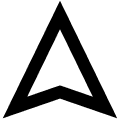 Navigation Arrow North Icon from Sharp Remix Set