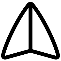Navigation Arrow North Icon from Plump Line Set