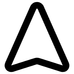 Navigation Arrow North Icon from Core Remix Set