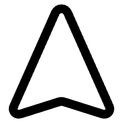 Navigation Arrow North Icon from Core Line Set