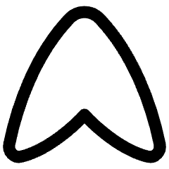 Navigation Arrow North Icon from Flex Line Set