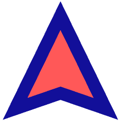 Navigation Arrow North Icon from Sharp Pop Set