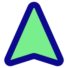 Navigation Arrow North Icon from Core Pop Set