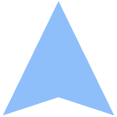 Navigation Arrow North Icon from Sharp Flat Set
