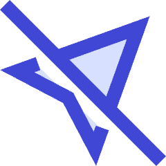 Navigation Arrow Off Icon from Sharp Duo Set