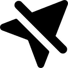 Navigation Arrow Off Icon from Micro Solid Set