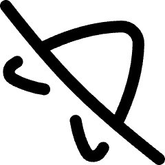 Navigation Arrow Off Icon from Flex Line Set