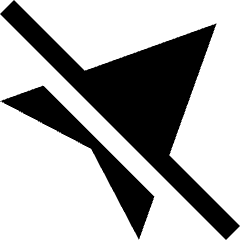 Navigation Arrow Off Icon from Sharp Solid Set