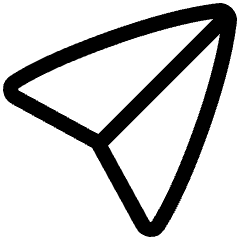 Navigation Arrow On Icon from Plump Line Set