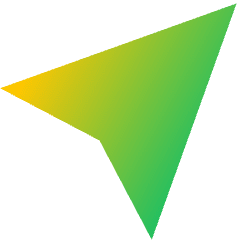 Navigation Arrow On Icon from Sharp Gradient Set