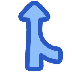 Navigation Arrow Ramp Left Icon from Plump Duo Set