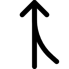 Navigation Arrow Ramp Left Icon from Core Line Set