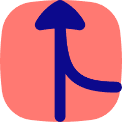 Navigation Arrow Ramp Left Icon from Flex Pop Set